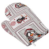 Bellatex 28 × 18 cm - winter patchwork - Oven Mitt