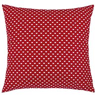 Bellatex ADÉLA - 40 × 40 cm - červená srdíčka - Pillow