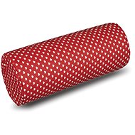 Bellatex Cylinders Adéla - diameter 15 × 35 cm - red hearts - Travel Pillow
