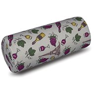 Bellatex Cylinders Dana - diameter 15 × 35 cm - wine - Travel Pillow