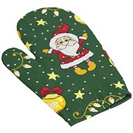 Bellatex 28 × 18 cm - Christmas motif green - Oven Mitt