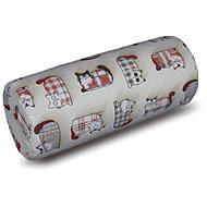 Bellatex Cylinder Ema - diameter 15 × 35 cm - red cat - Travel Pillow