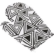 Bellatex 28 × 18 cm - triangles black - Oven Mitt