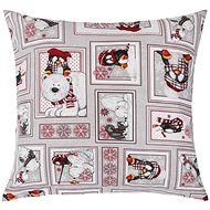 Bellatex CHRISTMAS - 45 × 45 cm - winter patchwork - Pillow