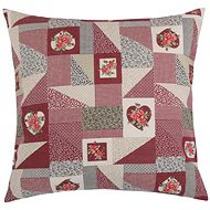 Bellatex EMA - 45 × 45 cm - patchwork bordový - Pillow