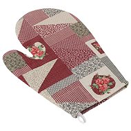 Bellatex 28 × 18 cm - patchwork burgundy - Oven Mitt