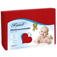 Bellatex Baby terry - 60 × 120 cm - red - Cot sheet