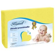 Bellatex Baby terry - 60 × 120 cm - yellow - Cot sheet