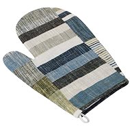 Bellatex 28 × 18 cm - blue-grey tiles - Oven Mitt