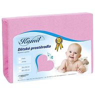 Bellatex Baby terry - 70 × 140 cm - pink - Cot sheet