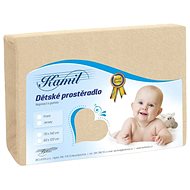 Bellatex Children's terry - 70 × 140 cm - light beige - Cot sheet