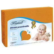 Bellatex Baby terry - 70 × 140 cm - light orange - Cot sheet