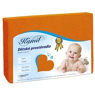 Bellatex Children's jersey - 60 × 120 cm - orange - Cot sheet