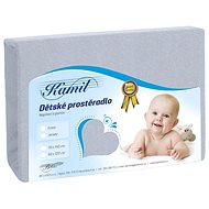 Bellatex Children's jersey - 60 × 120 cm - grey - Cot sheet