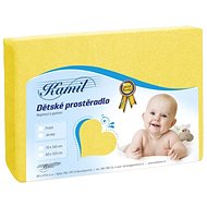 Bellatex Children's jersey - 60 × 120 cm - yellow - Cot sheet