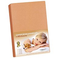 Bellatex Jersey with elastane - 100 × 200 cm - salmon - Bedsheet