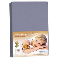 Bellatex Jersey with elastane - 100 × 200 cm - dark grey - Bedsheet