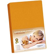 Bellatex Jersey with elastane - 160 × 200 cm - orange - Bedsheet