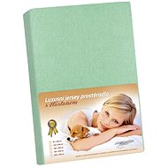 Bellatex Jersey with elastane - 160 × 200 cm - light green - Bedsheet