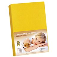 Bellatex Jersey with elastane - 160 × 200 cm - bright yellow - Bedsheet
