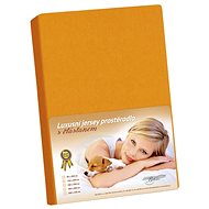 Bellatex Jersey with elastane - 180 × 200 cm - orange - Bedsheet