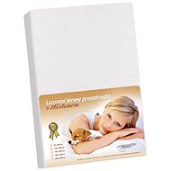 Bellatex Jersey with elastane - 90 × 200 cm - white - Bedsheet