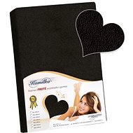 BELLATEX Sheet terry 100 × 200 cm, black - Bedsheet