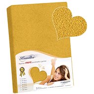 Bellatex Terry - 100 × 200 cm - mustard - Bedsheet