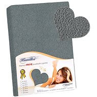 Bellatex Terry - 120 × 200 cm - dark grey - Bedsheet