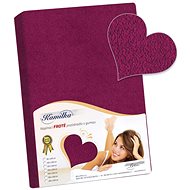 Bellatex Terry - 200 × 200 cm - burgundy - Bedsheet