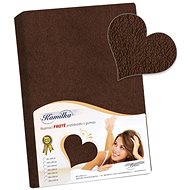 Bellatex Terry - 200 × 200 cm - dark brown - Bedsheet