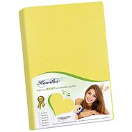 Bellatex Jersey - 100 × 200 cm - yellow - Bedsheet