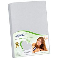 BELLATEX Jersey sheet 140 × 200 cm, light grey - Bedsheet