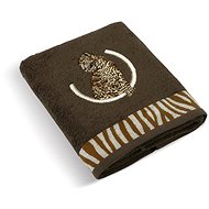 Bellatex Terry Collection Leopard - Towel 30/18 - 50 × 100 cm - dark brown - Towel