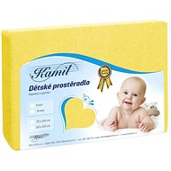 Bellatex Jersey with elastane - 60 × 120 cm - yellow - Cot sheet