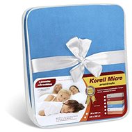 Bellatex Korall micro - 90 × 200 cm - light blue - Bedsheet