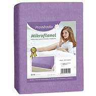Bellatex Microflannel - 180 × 200 cm - light purple - Bedsheet