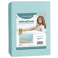Bellatex Microflannel - 180 × 200 cm - light blue - Bedsheet