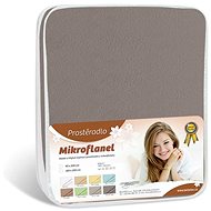 Bellatex Microflannel - 90 × 200 cm - dark grey - Bedsheet