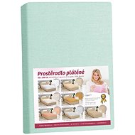 Bellatex Linen - 90 × 200 cm - mint - Bedsheet