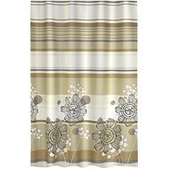 Bellatex Bathroom curtains - 180 × 200 cm - beige flowers - Shower Curtain