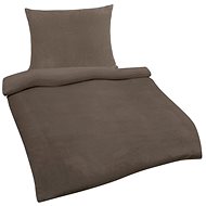Bellatex Mikroflanel - 140 × 200, 70 × 90 cm - Uni šedohnědá - Bed Linen
