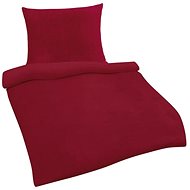 Bellatex Mikroflanel - 140 × 200, 70 × 90 cm - Uni vínová - Bed Linen