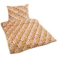 Bellatex Mikroflanel - 140 × 220, 70 × 90 cm - srdce - Bed Linen