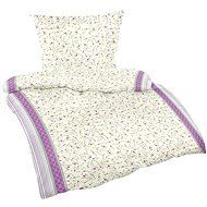 Bellatex Cotton - 140 × 200, 70 × 90 cm - lilac flower - Bed Linen