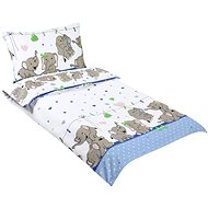 Bellatex Agata - 90 × 135, 45 × 60 cm - Elephants light blue - Children's Bedding