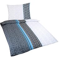 Bellatex Krepové - 140 × 200, 70 × 90 cm - tyrkysový lupínek - Bed Linen
