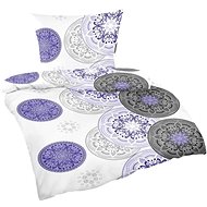 Bellatex Krepové - 140 × 200, 70 × 90 cm - mandala fialová - Bed Linen