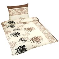 Bellatex Krepové - 140 × 200, 70 × 90 cm - béžová louka - Bed Linen
