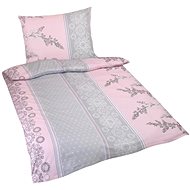 Bellatex Cotton - 140 × 200, 70 × 90 cm - pinkish grey bush - Bed Linen